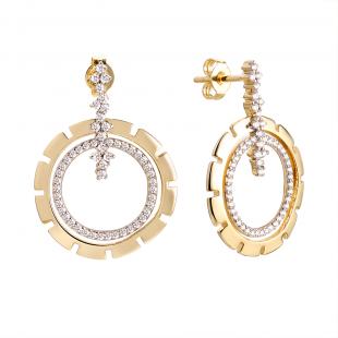 Серьги<br> 0220916771GP, куб.цирконий