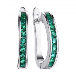 Серьги<br> 0220925922E, шпинель синт.