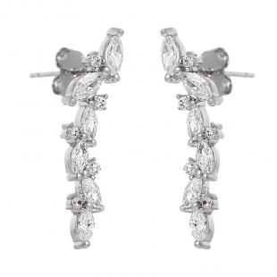 Серьги<br> 02209445433A, куб. цирконий