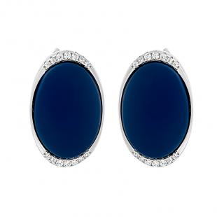 Серьги<br> 022094862C-M, керамика матовая, куб.цирконий