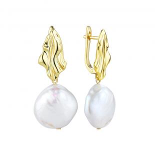 Серьги<br> 0220951827GP, жемчуг "барокко" (культ.)