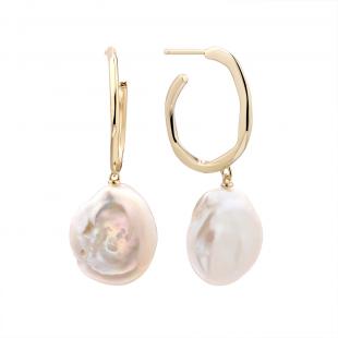 Серьги<br> 0220953927GP, жемчуг "барокко" (культ.)