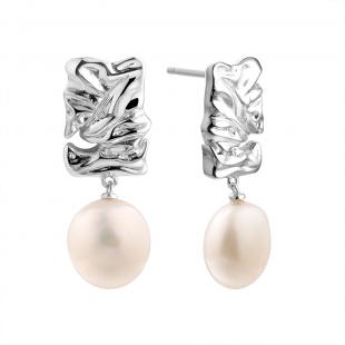 Серьги<br> 0220954423A, жемчуг "барокко" (культ.)