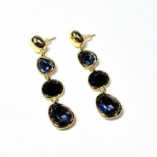 Серьги<br> 022211307GP-MIX, куб.цирконий