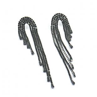 Серьги<br> 022351153B, куб.цирконий