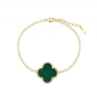 Браслет<br> 0420911317GP-E, малахит и.