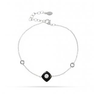 Браслет<br> 0420912759AB, керамика, куб.цирконий