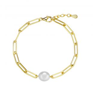 Браслет<br> 0420915532GP, жемчуг "барокко" (культ.)