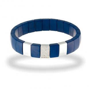 Браслет<br> 0420924633AC-M, керамика матовая, куб.цирконий