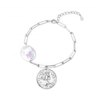 Браслет<br> 0420954629A, жемчуг "барокко" (культ.)