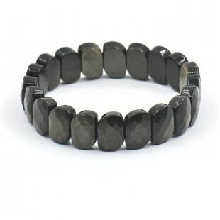 Браслет<br> 042121196P, обсидиан золотой