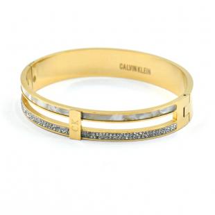 Браслет<br> 042211381GP-A, куб.цирконий, перламутр