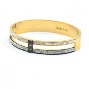 Браслет<br> 042211381GP-B, куб.цирконий, перламутр