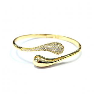 Браслет<br> 042211391GP-A, куб.цирконий