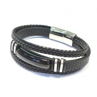 Браслет<br> 042251532B, экокожа, оникс