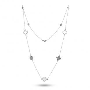 Колье<br> 0520912517A, куб.цирконий, керамика