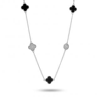 Колье<br> 0520912517B, куб.цирконий, керамика