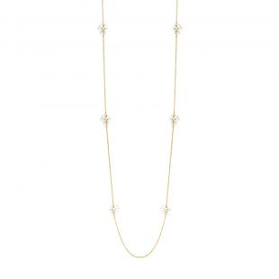 Колье<br> 0520913114GP-A, керамика, куб.цирконий