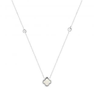 Колье<br> 0520913267A, перламутр, куб.цирконий