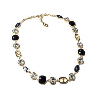 Колье<br> 052211416GP-MIX, кристалл "swarovski", эмаль, куб.цирконий