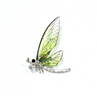 Брошь<br> 082411125E, кристалл "swarovski"