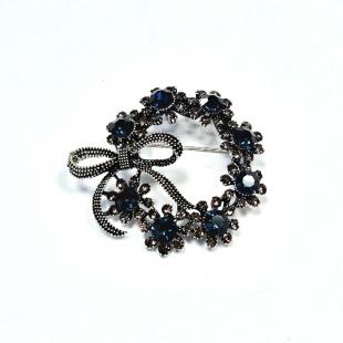 Брошь<br> 082411144C, куб.цирконий