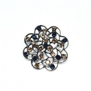 Брошь<br> 082411146C, куб.цирконий