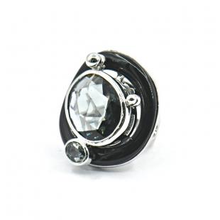 Кольцо<br> 212381232B, куб.цирконий, эмаль