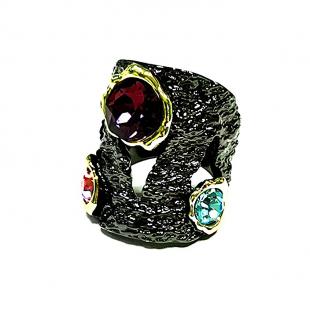 Кольцо<br> 21238925228BRP-MIX, куб.цирконий