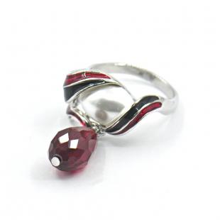 Кольцо<br> 21238925687D, куб.цирконий, жемчуг (культ.), эмаль
