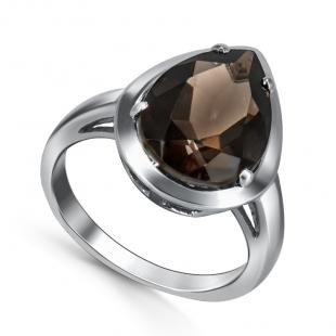 Серебряное кольцо<br> 21GRE1767-69, раух топаз
