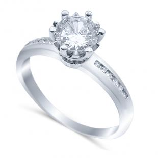 Серебряное кольцо<br> 21SET15635-113, куб.цирконий