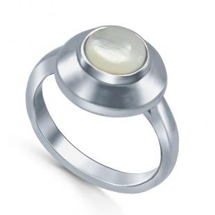 Серебряное кольцо<br> 21SET15675A-113, перламутр