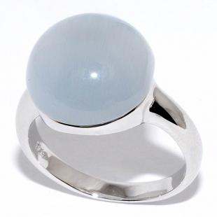 Серебряное кольцо<br> 21SR1153-C030-97, кошачий глаз