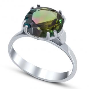 Серебряное кольцо<br> 21VRAFA01808-19, кварц мистик
