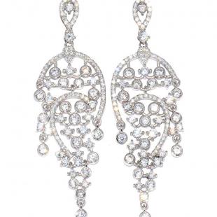 Серьги<br> 22SET6840-113, куб.цирконий