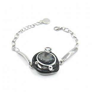 Браслет<br> 242381232B, куб.цирконий, эмаль