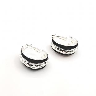 Серьги<br> R815324E-803B, эмаль