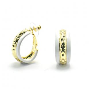 Серьги<br> R815324E-803GP-A, эмаль