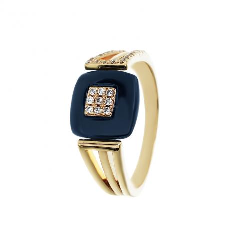 Кольцо, вставка: керамика, куб.цирконий, арт.:0120911374pgp-c, SilverWings, рис. 1