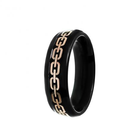 Кольцо, вставка: карбон, керамика, арт.:0120911579b, SilverWings, рис. 1