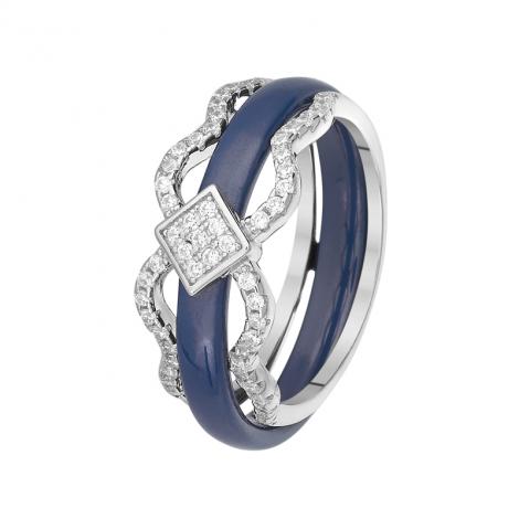 Кольцо, вставка: керамика, куб.цирконий, арт.:0120911727c, SilverWings, рис. 1