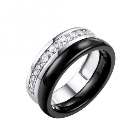 Кольцо, вставка: керамика, куб.цирконий, арт.:0120911771ab, SilverWings, рис. 1