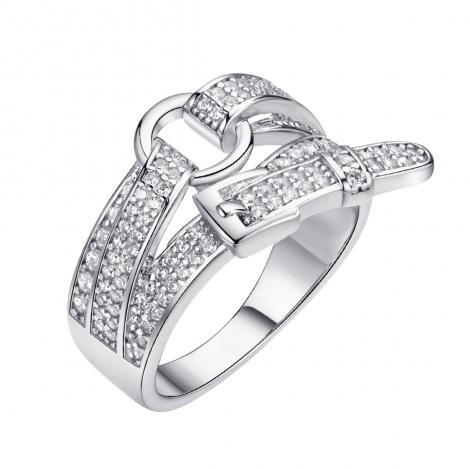 Кольцо, вставка: куб.цирконий, арт.:0120911954a, SilverWings, рис. 1