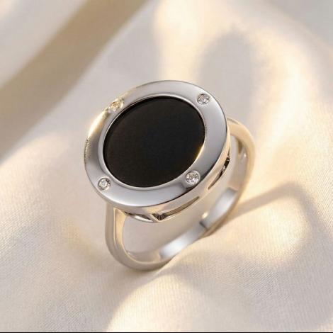 Кольцо, вставка: керамика, куб.цирконий, арт.:0120912177ab, SilverWings, рис. 2