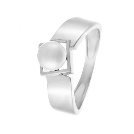 Кольцо, вставка: жемчуг (культ.), арт.:0120912292a, SilverWings, рис. 1