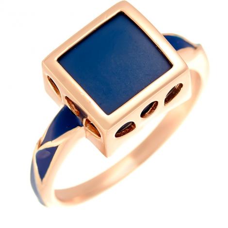 Кольцо, вставка: керамика матовая, эмаль, арт.:0120912445pgp-c-m, SilverWings, рис. 1