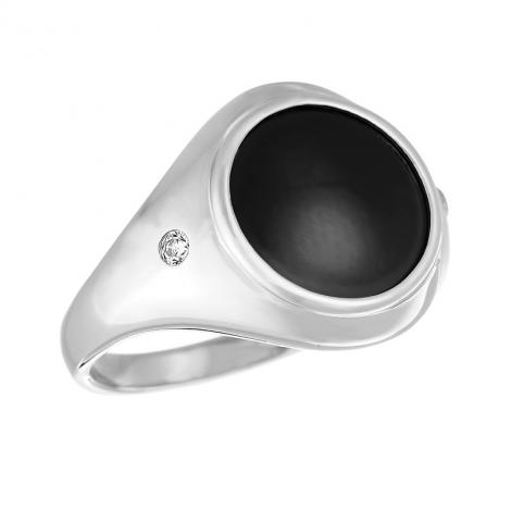 Кольцо, вставка: керамика, куб.цирконий, арт.:0120912494ab, SilverWings, рис. 1