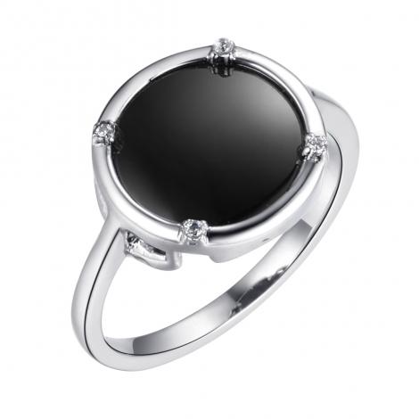 Кольцо, вставка: керамика, куб.цирконий, арт.:0120912496ab, SilverWings, рис. 1