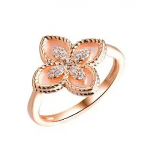 Кольцо, вставка: перламутр, куб.цирконий, арт.:0120914005pgp, SilverWings, рис. 1